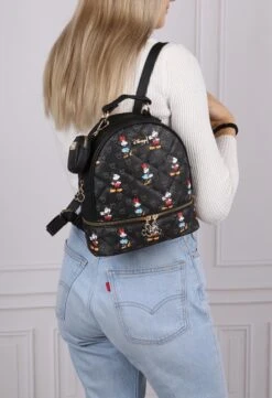 DISNEY Mickey En Minnie Mouse - Rugzak + Zakje, Zwart, Gewatteerd, Klein 19 DISNEY Mickey En Minnie Mouse - Rugzak + Zakje, Zwart, Gewatteerd, Klein -Beroemde Bagage Winkel 821x1200 5