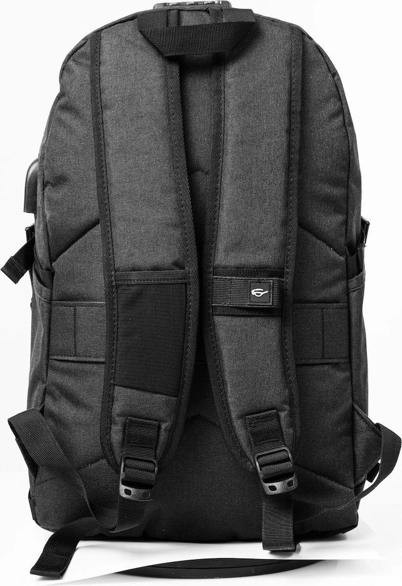 Grab Bag - #Code Edition - Rugtassen - Zwart - Anti Diefstal 5 Grab Bag - #Code Edition - Rugtassen - Zwart - Anti Diefstal - Afbeelding 3