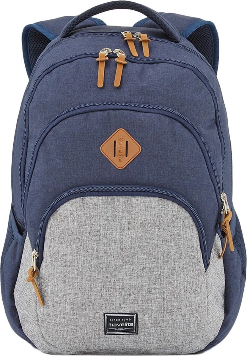 Travelite Basics Backpack Melange Navy/grey 3 Travelite Basics Backpack Melange Navy/grey