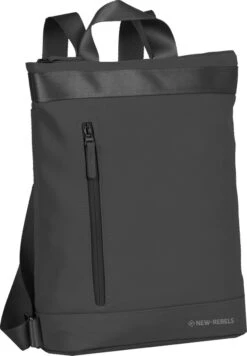 New Rebels® Daley - Rugtas - Zwart - Waterbestendig - 13121087 - 14L - 30x12x38cm - Rugzak / Backpack -Beroemde Bagage Winkel 832x1200 8