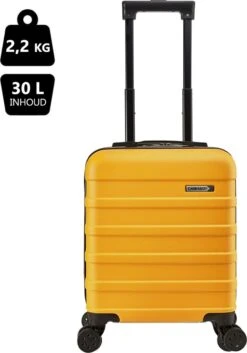 CabinMax Handbagage Koffer - Trolley 30L - Harde Reiskoffer - 45x36x20cm - Lichtgewicht - Groot Capaciteit - Geel -Beroemde Bagage Winkel 840x1200 1