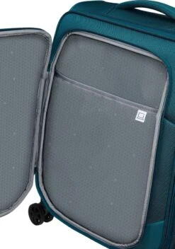 Samsonite Reiskoffer Met Laptopvak - Respark Spinner 55/20 Strict (Handbagage) Grey Print -Beroemde Bagage Winkel 842x1200