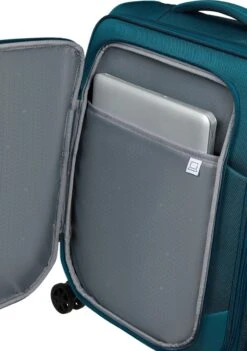 Samsonite Reiskoffer Met Laptopvak - Respark Spinner 55/20 Strict (Handbagage) Grey Print -Beroemde Bagage Winkel 844x1200
