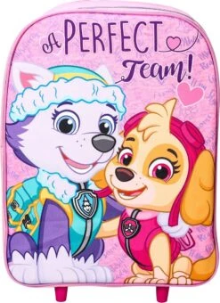 Paw Patrol Skye & Everest Trolley Koffer School Logeren Vakantie -Beroemde Bagage Winkel 873x1200 1