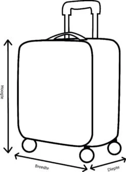 Decent Lumi Fix Handbagage Koffer - 55 Cm - Black/Lemon -Beroemde Bagage Winkel 881x1200