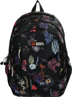 Enrico Benetti Capetown Laptoprugzak 46170 - 15" Laptopvak - 30 Liter - Koraal Print