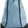 Merkloos Sport Gymtas/draagtas In Kleur Lichtblauw Met Handig Rijgkoord 34 X 44 Cm Van Polyester En Verstevigde Hoeken -Beroemde Bagage Winkel 892x1200 5
