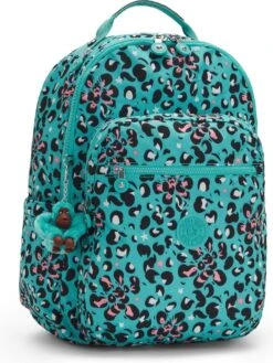 Kipling Seoul Rugzak - Leopard Flower -Beroemde Bagage Winkel 902x1200 1