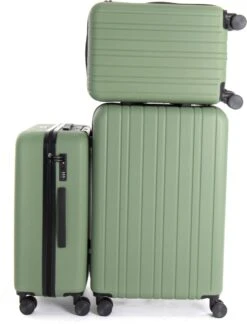 AttitudeZ Azur Reiskoffer Medium Olijfgroen 67cm - TSA-slot -Beroemde Bagage Winkel 915x1200 1