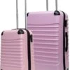 Castillo Quadrant 2 Delige ABS Kofferset (XL+S) - Soft Pink -Beroemde Bagage Winkel 917x1200