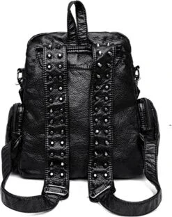 Merkloos Rugtassen Dames - Rugtas Lola Zwart - Schoudertas - Leerlook - 6 Vakken - Afneembare Schouderband 7 Merkloos Rugtassen Dames - Rugtas Lola Zwart - Schoudertas - Leerlook - 6 Vakken - Afneembare Schouderband -Beroemde Bagage Winkel 949x1200 3