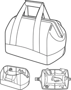 Reisenthel Allrounder L Reistas Sporttas - 30L - Signature Navy Blauw -Beroemde Bagage Winkel 953x1200 2