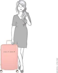 SUITSUIT - Fabulous Fifties - Papaya Peach - Reiskoffer (66 Cm) -Beroemde Bagage Winkel 955x1200 1