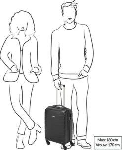 Princess Traveller Grenada - Reiskoffer - 56 Cm - Rood -Beroemde Bagage Winkel 971x1200