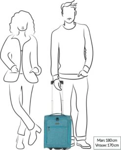 Travelite Handbagage Zachte Koffer / Trolley / Reiskoffer - Cabin - 43 Cm - Blauw -Beroemde Bagage Winkel 972x1200 2