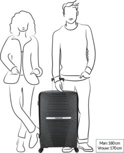 Decent CROSS-ONE PP Trolley 76 Cm - 94 Liter - TSA Slot - Pink -Beroemde Bagage Winkel 972x1200