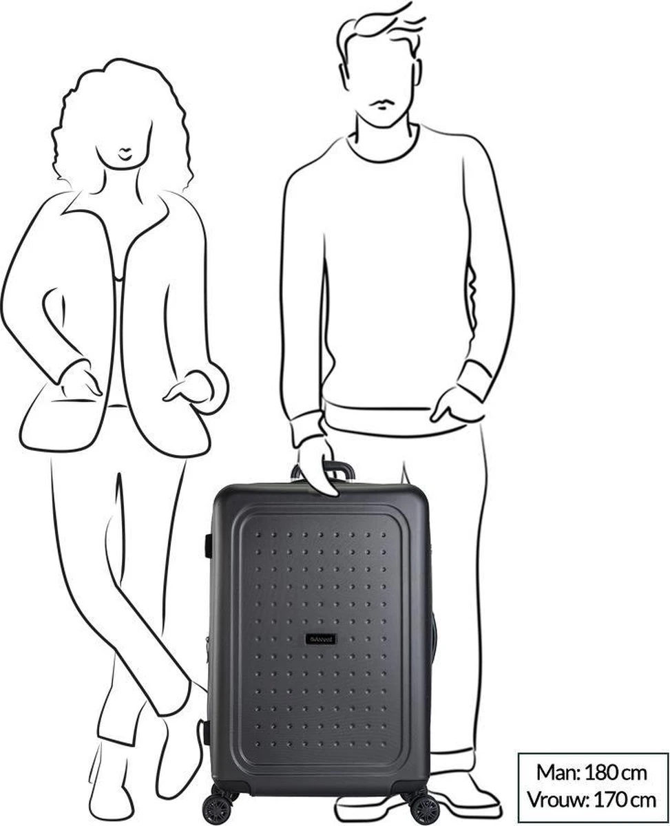 Decent Maxi-Air Trolley 77 Expandable Antraciet 18 Decent Maxi-Air Trolley 77 Expandable Antraciet - Afbeelding 16