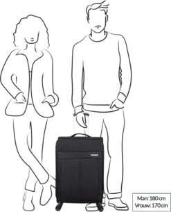 Decent D-Upright Medium Koffer - 66 Cm Expandable - TSA Slot - Donkerblauw -Beroemde Bagage Winkel 973x1200 6