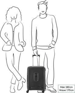 Delsey Moncey Slim Cabin Trolley Case - 55 Cm - Black -Beroemde Bagage Winkel 974x1200 3