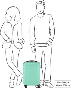 Princess Traveller PT01 - Handbagagekoffer - Pristine Bronze - S - 55cm -Beroemde Bagage Winkel 974x1200 4