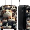 NoBoringSuitcases.com® Koffer - Handbagagekoffer - Kat - Dieren - Poes - Patronen - Trolley Op Wieltjes - Past Binnen 55x40x20 Cm En 55x35x25 Cm - Reiskoffers -Beroemde Bagage Winkel 978x1200 4