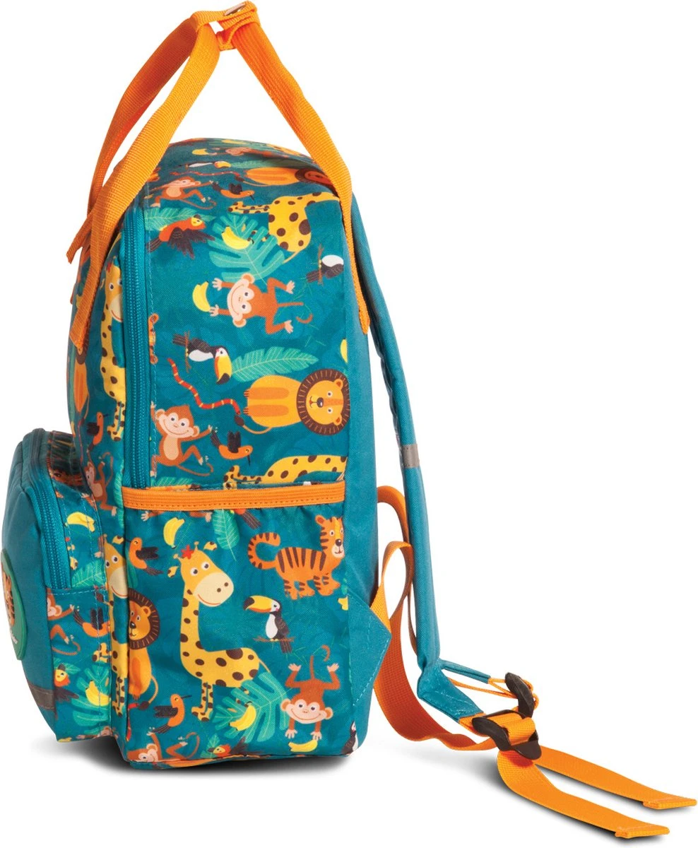 Fabrizio Rugzak Jungle Junior 8 Liter Polyester Groen/oranje 4 Fabrizio Rugzak Jungle Junior 8 Liter Polyester Groen/oranje - Afbeelding 2