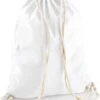 Merkloos Sporten/zwemmen/festival Gymtas Wit Met Rijgkoord 46 X 37 Cm Van 100% Katoen - Kinder Sporttasjes -Beroemde Bagage Winkel 995x1200 1